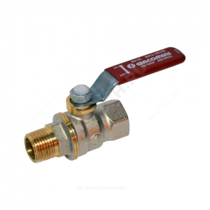 Кран шаровой латунь никель R914L Ду 40 Ру35 ВР/НР полнопроходной рычаг Giacomini R914LX027