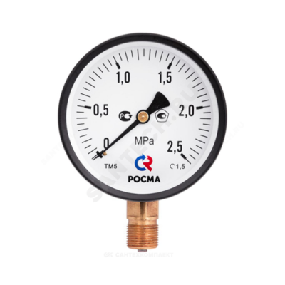 Манометр ТМ-610Р.00 радиальный Дк150мм 0-0,6 МПа G1/2" Росма 00000006966