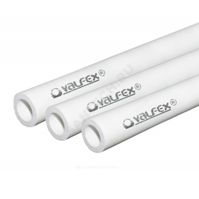 Труба PP-R белая Дн 32х5,4 Ру20 SDR6 Т<80С L=4м VALFEX 10102032