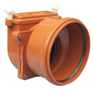 Клапан обратный канализационный коричневый Дн 200 б/нап с заслонкой из нерж стали, монтажным лючком HL 720.0 Клапан обратный канализационный коричневый Дн 200 б/нап с заслонкой из нерж стали, монтажным лючком HL 720.0