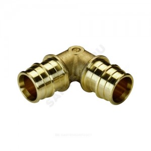 Угольник для PE-X латунь Дн 32х90гр РОС Угольник для PE-X латунь Дн 32х90гр РОС