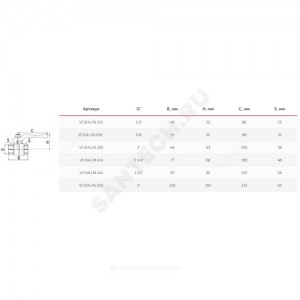 Кран шаровой латунь 11Б27фт1М Ду 20 Ру40 ВР полнопроходной рычаг VALFEX VF.214.LR1.034