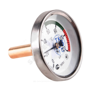 Термометр биметаллический осевой Дк63 L=50мм G1/2" 120С ТБП-Т НПО ЮМАС