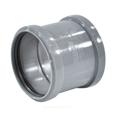 Муфта PP-H двухраструбная серая Дн 40 б/нап в/к RTP (РосТурПласт) 17200