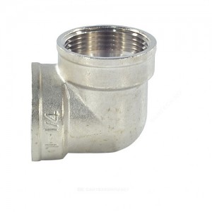 Угольник латунь никель Ду 25 (1") ВР/ВР Угольник латунь никель Ду 25 (1") ВР/ВР