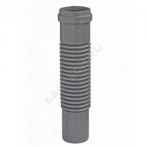 Патрубок PP-H гибкий серый Дн 40 б/нап в/к Орио СКГ40