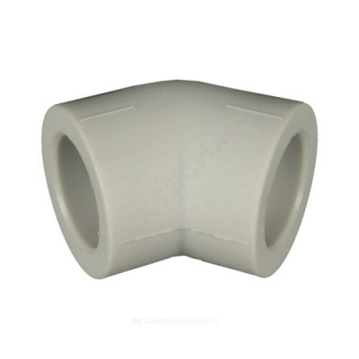 Угольник PP-R серый внутренняя пайка Дн 40х45гр RTP (РосТурПласт) 11026