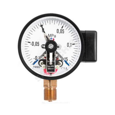 Манометр сигнализирующий ТМ-510Р.05 радиальный Дк100мм 0-0,6 МПа исполнение 5 М20х1,5 с электроконтактной приставкой Росма 00000007412