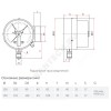 Манометр сигнализирующий ТМ-510Р.05 радиальный Дк100мм 0-0,6 МПа исполнение 5 М20х1,5 с электроконтактной приставкой Росма 00000007412
