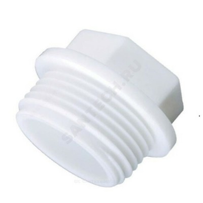Заглушка (пробка) PP-R белая НР Дн 25х3/4" VALFEX 10163025