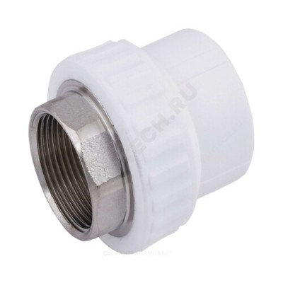 Муфта PP-R комбинированная под ключ белая ВР Дн 63х2" RTP (РосТурПласт) 10660