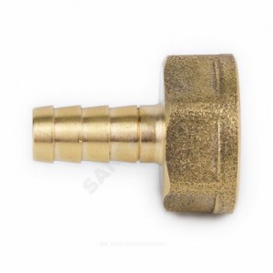 Переходник латунь неразъемный для шланга Дн 18х1/2" ВР 9101 Aquasfera 9101-11