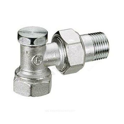 Клапан запорный для радиатора R16D2 Ду 20 Ру16 ВР угловой Giacomini R16DX004