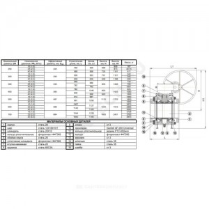 Кран шаровой сталь 11с67п Ду 250 Ру16 фл с редуктором полнопроходной Маршал СФ.00.3.016.250