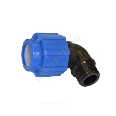 Отвод компрессионный ПЭ НР Дн 32х1/2"х90гр Ру16 VALFEX 1210012432012