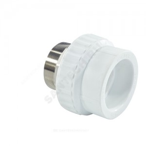 Муфта PP-R комбинированная под ключ белая НР Дн 110х4" VALFEX 10135110