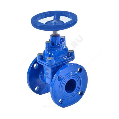 Задвижка чугун 30ч39р аналог МЗВ обрезиненный клин Ду 200 Ру16 до +120 фл