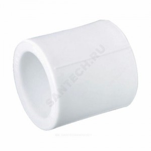 Муфта PP-R белая внутренняя пайка Дн 20 RTP (РосТурПласт) 10595