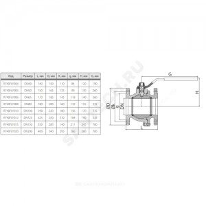 Кран шаровой чугун R740F Ду 100 Ру16 фл полнопроходной рукоятка Тмакс=120 оС Giacomini R740FLY010