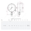 Манометр ТМ-510Р.00 радиальный Дк100мм 0-0,6 МПа М20х1,5 Росма 00000006843