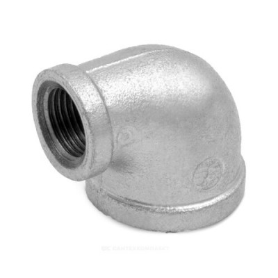 Угольник переходной чугун оц Ду 25х15 (1"х1/2") ВР/ВР Fittex PLUS