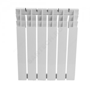 Радиатор алюминиевый AL 500/78 S19 6 секций Qну=738 Вт RAL 9016 (белый) Benarmo