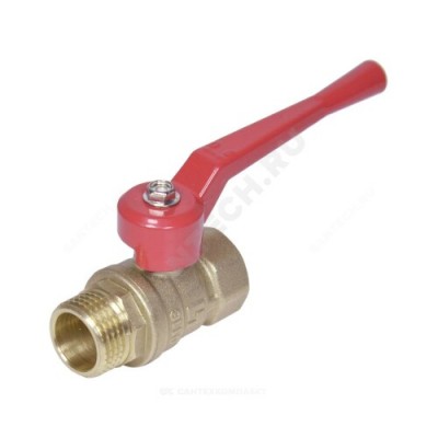 Кран шаровой латунь 11б27п1 Ду 32 Ру16 ВР/НР рычаг