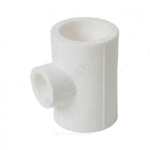 Тройник PP-R переходной белый внутренняя пайка Дн 75х50х75 VALFEX 10755075