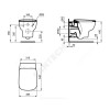 Унитаз подвесной ESEDRA AquaBlade без сиденья Ideal Standard T386001