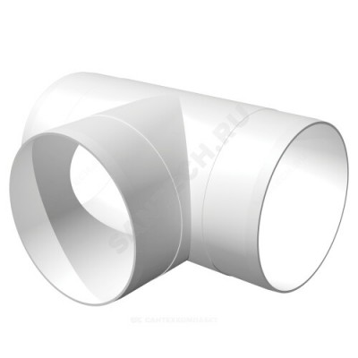 Тройник Т-образный D125 пластик Эра 12,5ТП