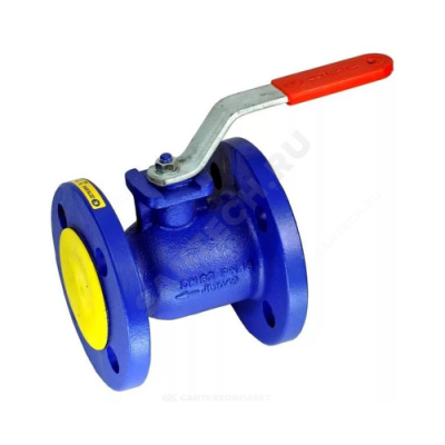 Кран шаровой чугун 565A Ду 40 Ру16 фл рукоятка Тмакс=150 оС Zetkama 565A040C09