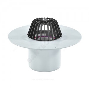 Воронка кровельная HL62P с вертикальным выпуском ПВХ Дн 160 с листвоуловителем, теплоизоляцией HL HL62P/5