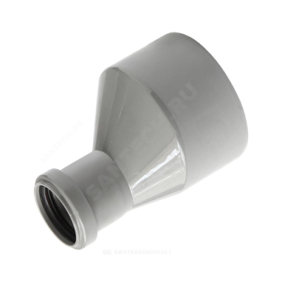 Переход PP-H эксцентрический серый Дн 40х32 б/нап в/к VALFEX 25040032