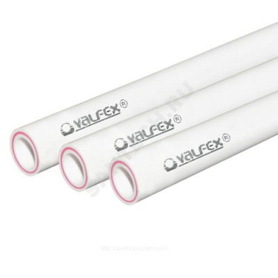 Труба PP-R белая арм стекловолокном Дн 25х3,5 Ру20 SDR7,4 Т<90С L=4м VALFEX 10105025