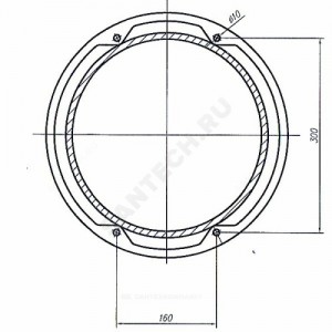 Унитаз без бачка Дачный белый верт/выпуск Лобненский стройфарфор 10/1/5/1-58