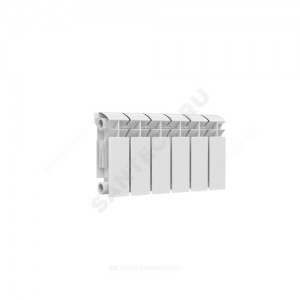 Радиатор биметаллический РБС 200 6 секций Qну=432 Вт RAL 9016 (белый) Ogint