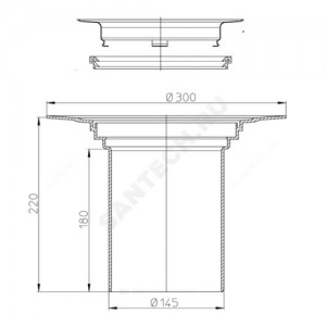 Элемент надставной Дн 145 с профилированным фланцем, применяется для подхвата второго уровня гидроизоляции HL 350.0 Элемент надставной Дн 145 с профилированным фланцем, применяется для подхвата второго уровня гидроизоляции HL 350.0