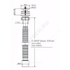 Сифон для умывальника гофрированный 1 1/4х50 выпуск с нержавеющей решёткой D=63мм Орио А-301421