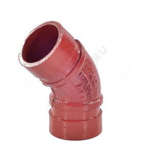 Отвод (колено) под муфту 45гр грувлок XGQT011L Ду32 (Дн42) LEDE Отвод (колено) под муфту 45гр грувлок XGQT011L Ду32 (Дн42) LEDE