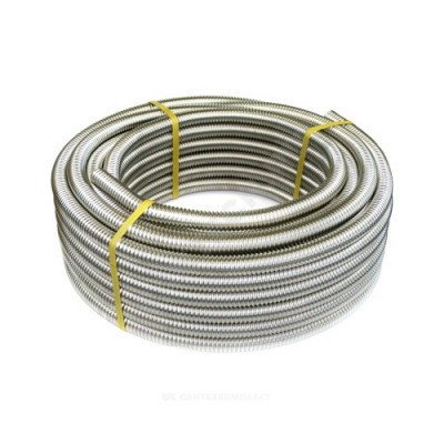 Труба гофрированная сталь нерж SS304 15A Ду 15 Ру15 отожженная бухта 50м STAHLMANN SP3041500050