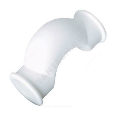 Скоба PP-R белая внутренняя пайка Дн 32 обводная с муфтами VALFEX 10170032