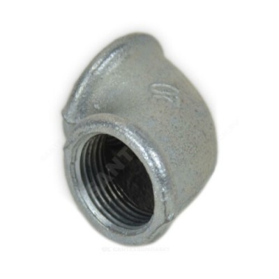 Угольник проходной чугун оц Ду 40 (1 1/2") ВР/ВР Fittex