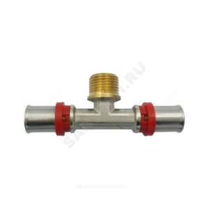 Тройник МП латунь пресс Дн 20х1/2"х20 НР ГОСТ 32415-2013 8012 Aquasfera 8012-02