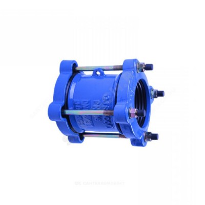 Муфта чугун соединительная Ду 80 (Дн 88-103) Ру16 L=150мм ДРК