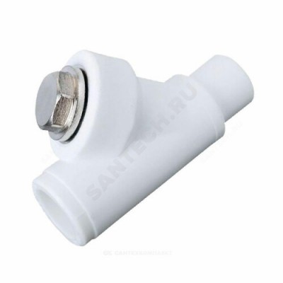 Фильтр PP-R сетчатый белый внутр/наруж пайка Дн 32х45гр VALFEX 10142032