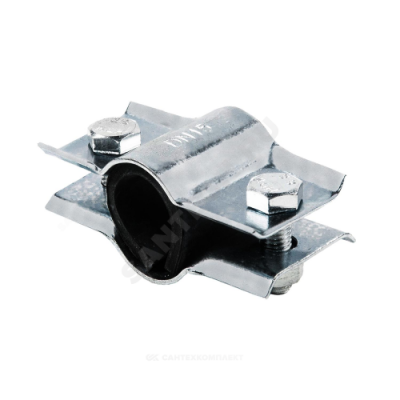Хомут ремонтный двухсторонний сталь оц Ду 25 (Дн 32-33.5) L=40мм ККАЗ