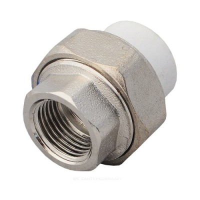 Муфта PP-R комбинированная разъемная белая ВР Дн 32х3/4" VALFEX 10155220