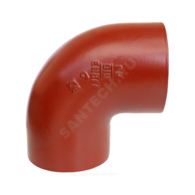 Отвод чугун SML Ду 50х88гр б/растр FP PREIS 10118