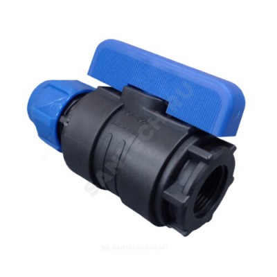 Кран шаровой компрессионный ВР Дн 20х1/2" Ру16 VALFEX 1210012520012