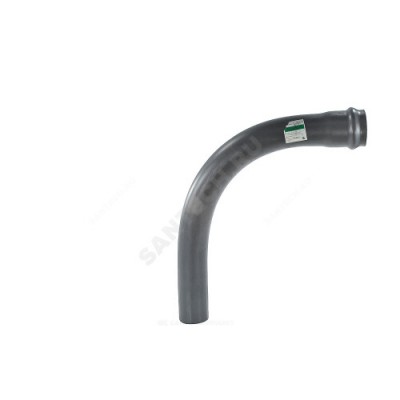 Отвод НПВХ серый SDR26 Дн 110х90гр Ру10 раструбный напорный в/к 2181049